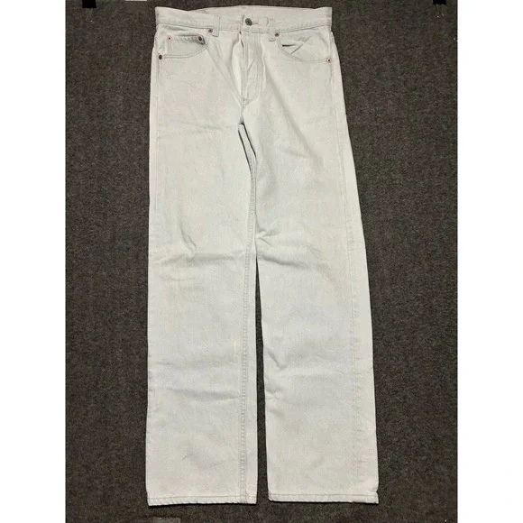 Levis 501 made in usa jeans vintage light blue wash fit 33X31 (tag 34X32) - Picture 1 of 12
